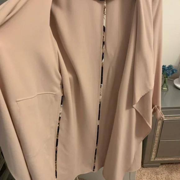 Eliza J Light Pink Trench Coat - Picture 4 of 7